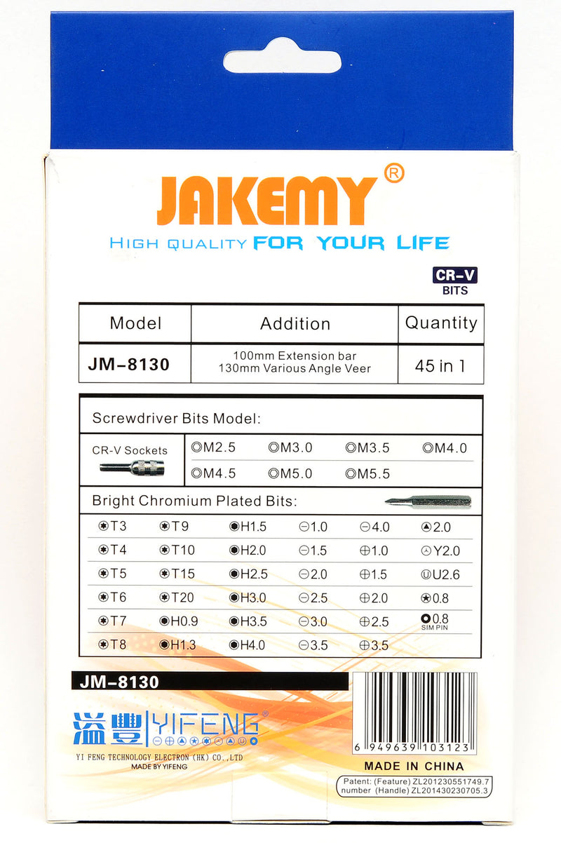 59-JM8130 45pcs in 1 Screwdriver