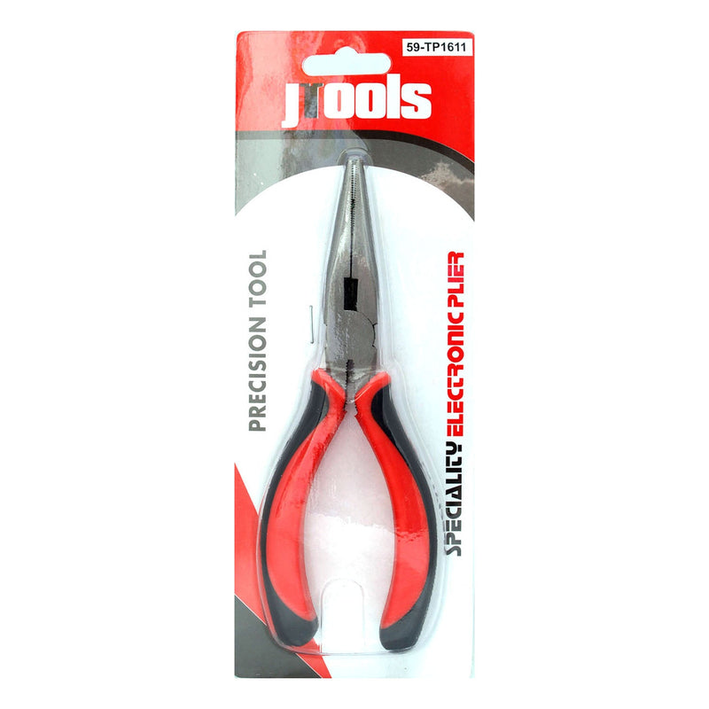 59-TP1611 6 Long Nose Plier Red/black"
