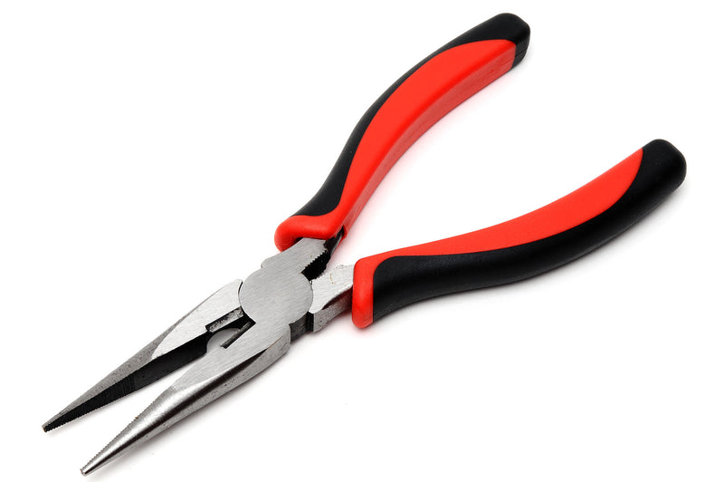 59-TP1811 8 Long Nose Plier Red/black"