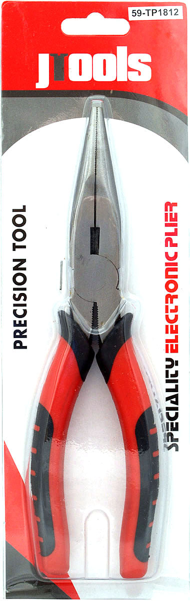 59-TP1812 8 Long Nose Plier Red/black"