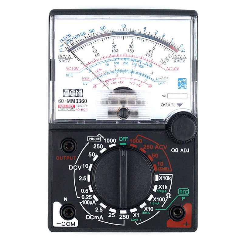 60-MM3360 Classic analog multimeter with buzzer
