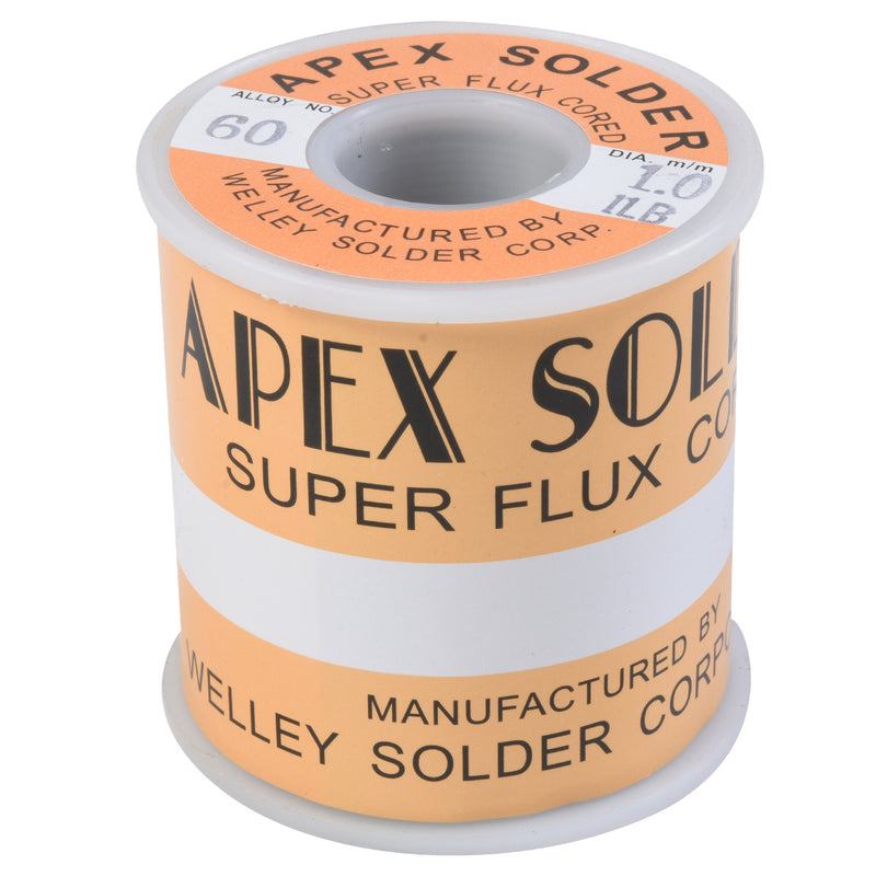 1.0m 1.0lb 60/40 APEX Solder Wire