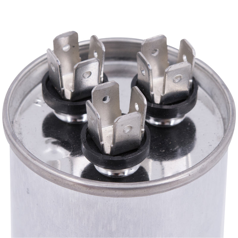 JCM AC Motor Run Capacitor 50 uf + 5 uf MFD 450v 50/60hz dual Farad Round CBB65 (Condenser Straight Cool or Heat Pump Air Conditioner Furnace, Blower, and other electric motors) Works 370/440 VAC