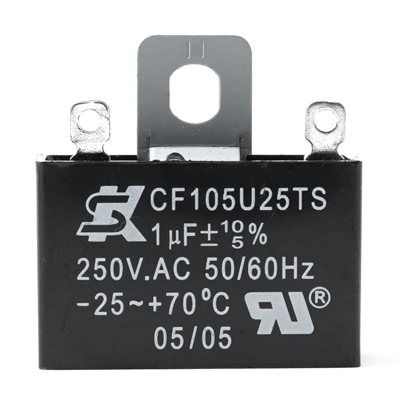 JCM 2 Wire Ceiling Fan Capacitor 1uF 250VAC CBB61