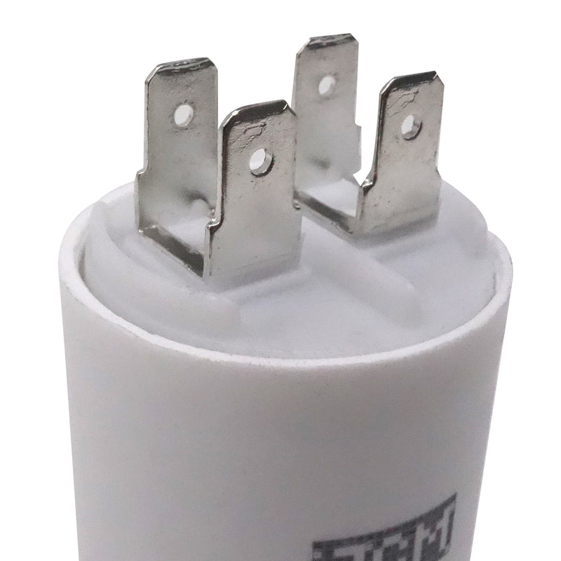 JCM Motor Run Capacitor 10uf MFD 250V/450V AC Volts round cylinder 4 Pins CBB60