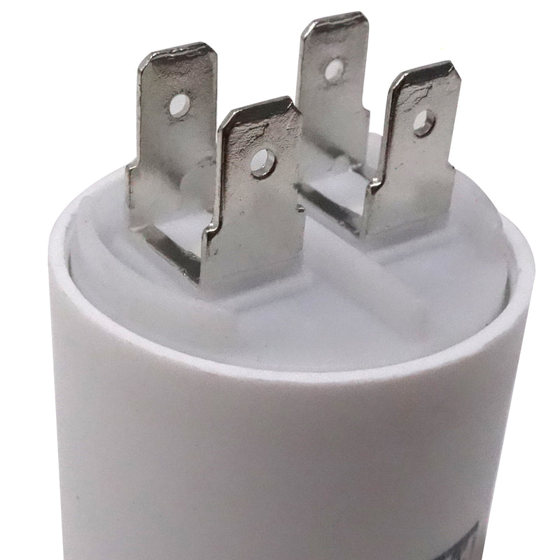 JCM Motor Run Capacitor 12uf MFD 250V/450V AC Volts round cylinder 4 Pins CBB60