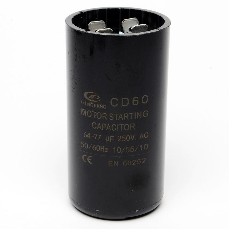 JCM Motor Start Capacitor 64-77 uf MDF 250V AC 50/60 Hz Round CD60