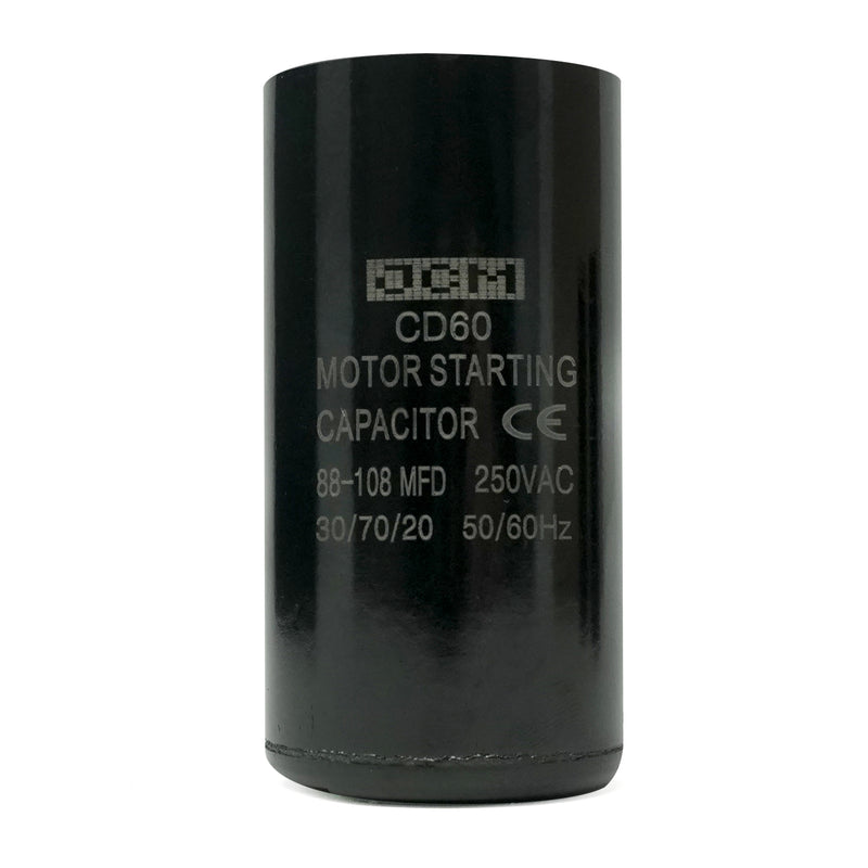 JCM Motor Start Capacitor 88-108 uf MDF 250V AC 50/60 Hz Round CD60