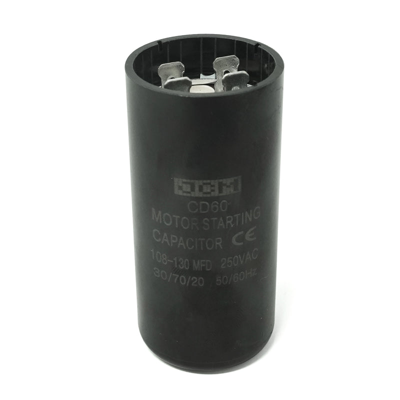 JCM Motor Start Capacitor 108-130 uf MDF 250V AC 50/60 Hz Round CD60