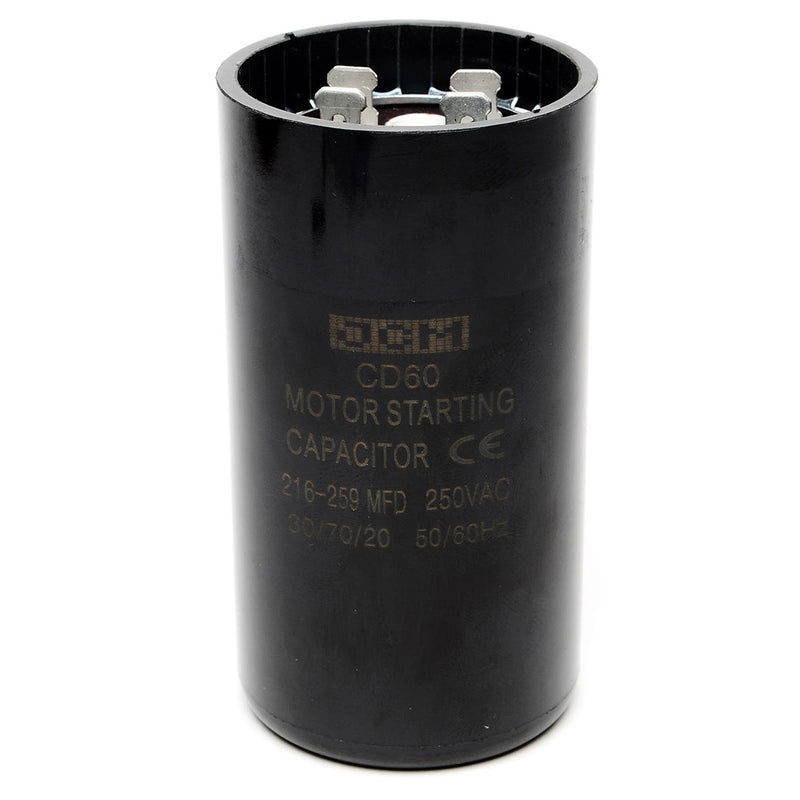 JCM Motor Start Capacitor 216-259 uf MDF 250V AC 50/60 Hz Round CD60