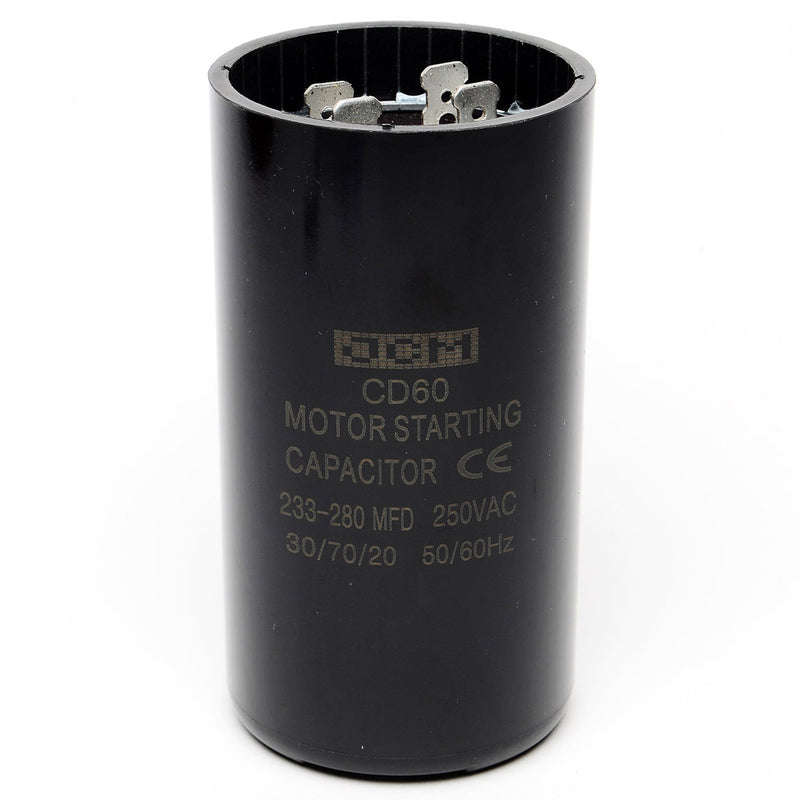 JCM Motor Start Capacitor 233-280 uf MDF 250V AC 50/60 Hz Round CD60
