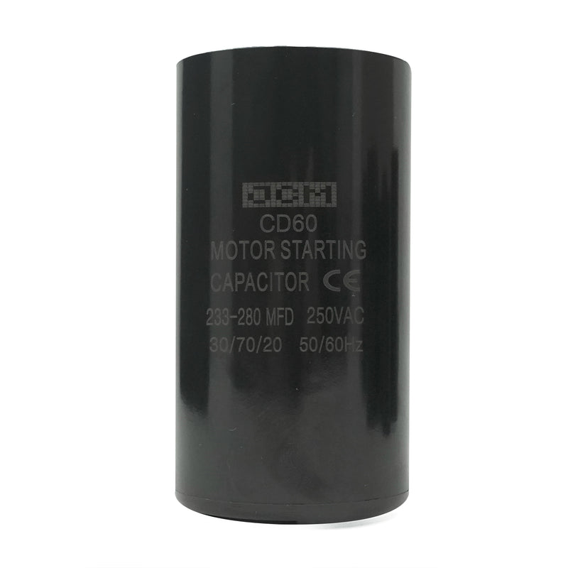 JCM Motor Start Capacitor 233-280 uf MDF 250V AC 50/60 Hz Round CD60