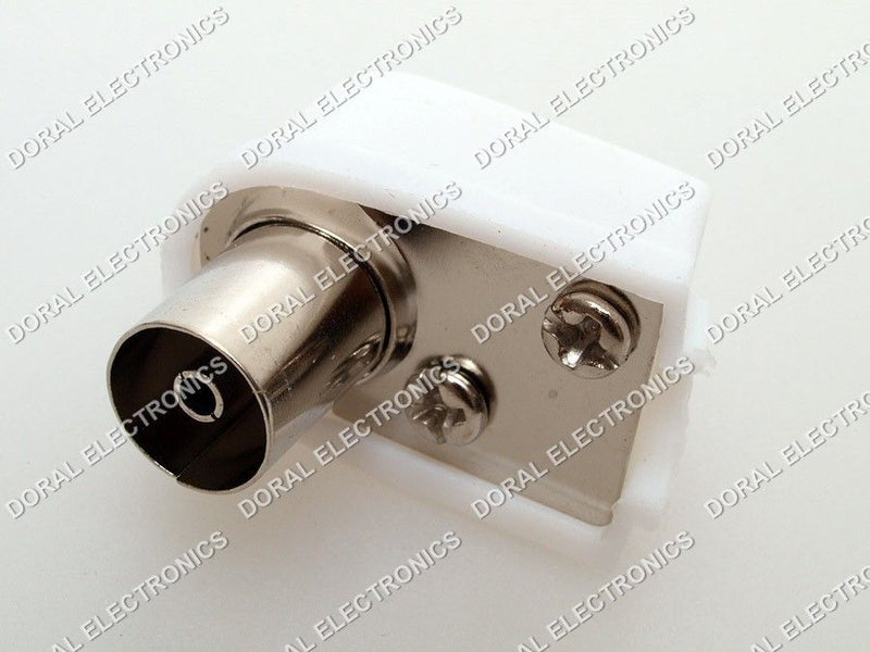 5 PCS PAL Female European 9.5mm TV 90 degrees Right Angle Connector Inline Cable