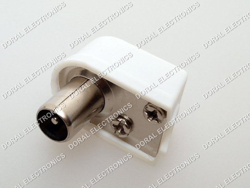 5 PCS PAL Male European 9.5mm TV 90 degrees Right Angle Connector Inline Cable